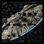 Marco para minifiguras LEGO BAKURA 25 SW Halcón Milenario Nn