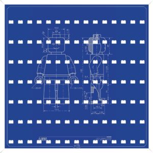 Marco para minifiguras LEGO BAKURA 50 LEGO MINIFIG Bb