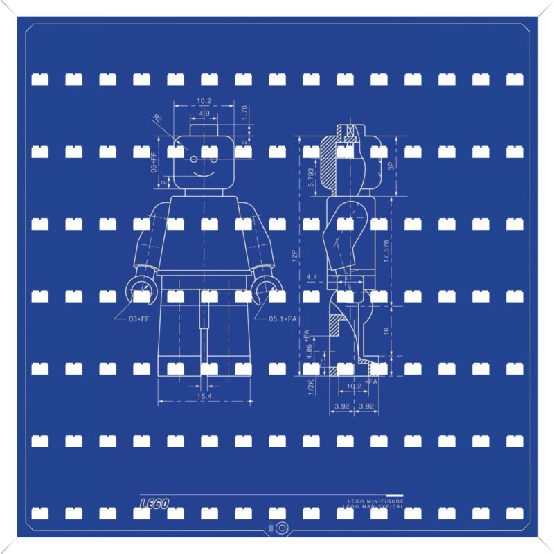 Marco para minifiguras LEGO BAKURA 50 LEGO MINIFIG Bb