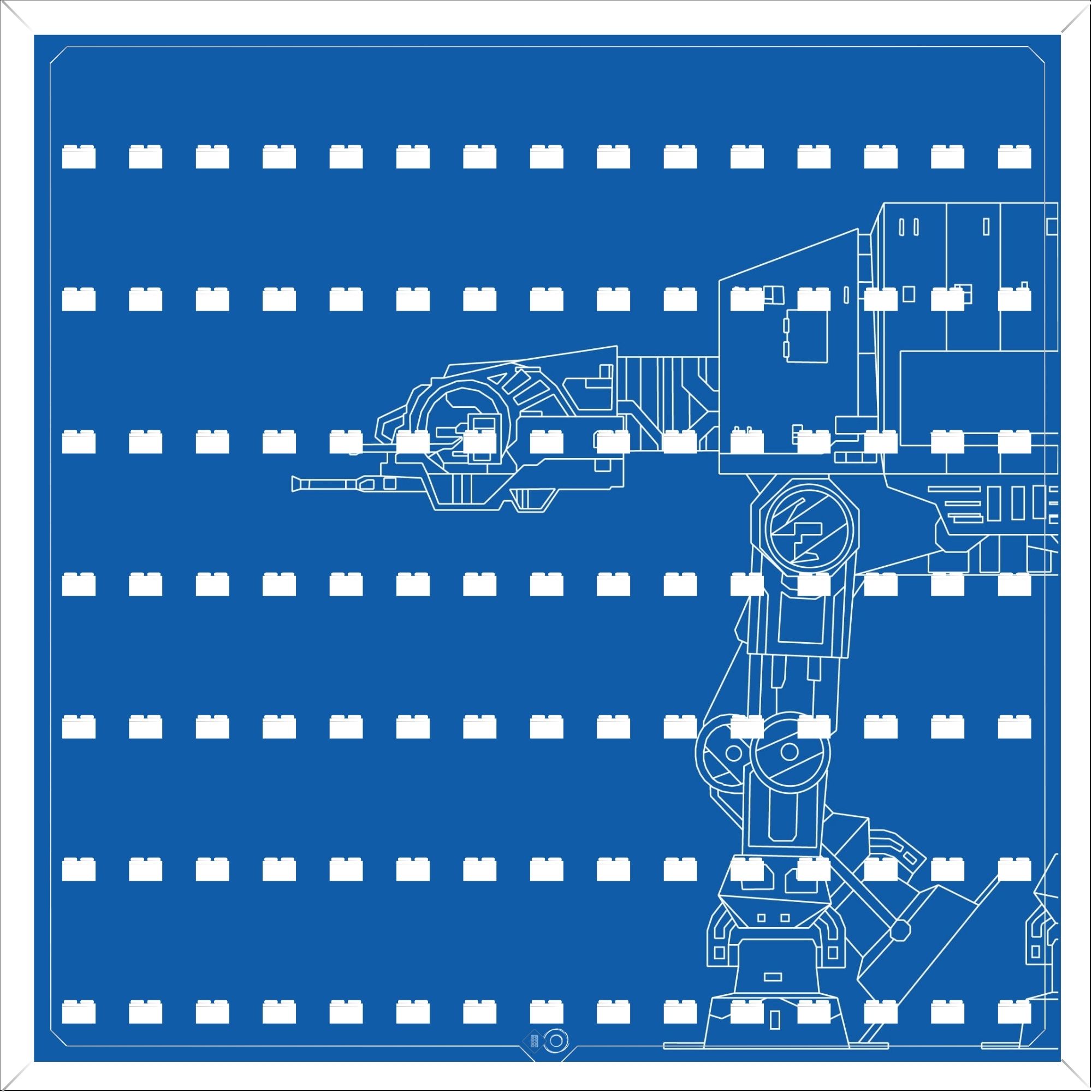 Marco para minifiguras LEGO BAKURA 50 SW AT-AT Bb Marco para minifiguras LEGO BAKURA 50 SW AT-AT Bb