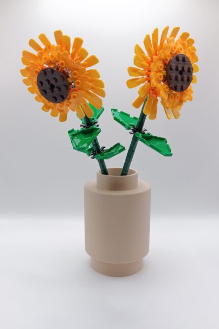 Brimin Display BLOOMBRICK 1x1x1 round beige sunflowers