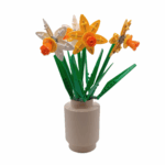BRIMIN Display BLOOMBRICK 1x1x1 round beige daffodils