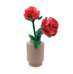 BRIMIN Display BLOOMBRICK 1x1x1 round beige roses